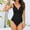 08Black, variant on Hicidod Women Tummy Control Swimsuits One Piece Slimming Modest Bathing Suit V Neck Fashion Solid Sexy Swimwear for Summer