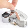 thumbnail image 3 of Lupas de joyería YONGSHENG iluminadas metal completo 40 aumentos, 3 of 5