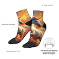 thumbnail image 6 of Pofeuu Rainbow Sunset Cloud White Horse Print 30cm Socks, Adult Running Hiking Socks for Youth and Adult, 6 of 7