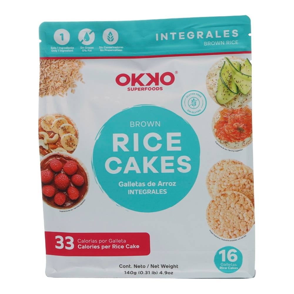 Galletas OKKO de arroz integral 140 g | Walmart en línea