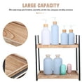 thumbnail image 6 of WEUVEB Sturdy Wood 2 Tier Cosmetic and Spice Rack Shelf for Bathroom Countertop Storage, 6 of 8