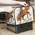thumbnail image 7 of Fotbe Cowboy Riding Horse for Two Slice Toaster Cover, Fingerprint Protector, Super Soft Appliance Cover And Dust Cover,Bread Dust Cover & Fingerprint Protection, 7 of 7