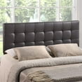 thumbnail image 2 of Rosebery Kids Full Vinyl Tufted Panel Headboard in Brown, 2 of 2