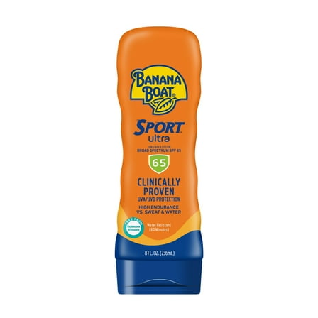 Banana Boat Sport Ultra SPF 65 Sunscreen Lotion, 8oz
