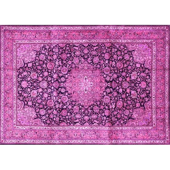 Ahgly Company Indoor Rectangle Persian Pink Traditional Area Rugs, 6' x 9'