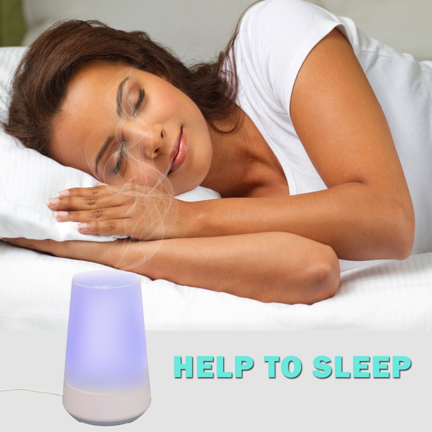 Details about   Mainstays Ultrasonic Nightlight Compact Humidifier w/ Aroma 200ml Capacity White 