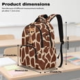 thumbnail image 7 of DISNIMO Cute Giraffe Print 17 Inch Kids School Bag, Breathable Long Lasting School Backpack with Customizable Straps for Boys Girls Daily Use Travel, 7 of 7