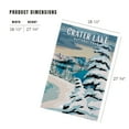 thumbnail image 3 of Lantern Press 1000 Piece Jigsaw Puzzle, Crater Lake National Park, Oregon, Winter, Painterly National Park Series, 3 of 5