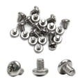thumbnail image 1 of MroMax 20 Pcs M4 x 5mm Tête de Poêle Phillips Vis de Machine, Acier Inoxydable 304 18-8, Entièrement Fileté, Vis de Tête Croisée Métrique Argent Gris pour Poignée de Tiroir d'Armoire, 1 of 4
