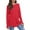 Red, variant on Summer Tops for Women Small Tops Miss Long Sleeve Shirts for Women S Long Sleeve Shirt Womens Athletic Tee T Shirts Stretch T Shirt Blank Casual Tee Women's Purple 3XL