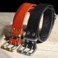 thumbnail image 1 of Los mejores collares de lujo para perros de cuero genuino para Pit bull, pastor alemán, Labrador con D rin duradero, 1 of 2