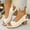 White, variant on USSUMA Sandals for Women 2025 Fashion Women Casual Round Head Comfy Sandals Beach Casual Sandals Shoes Quick-Errand Running Slides Festival Gift
