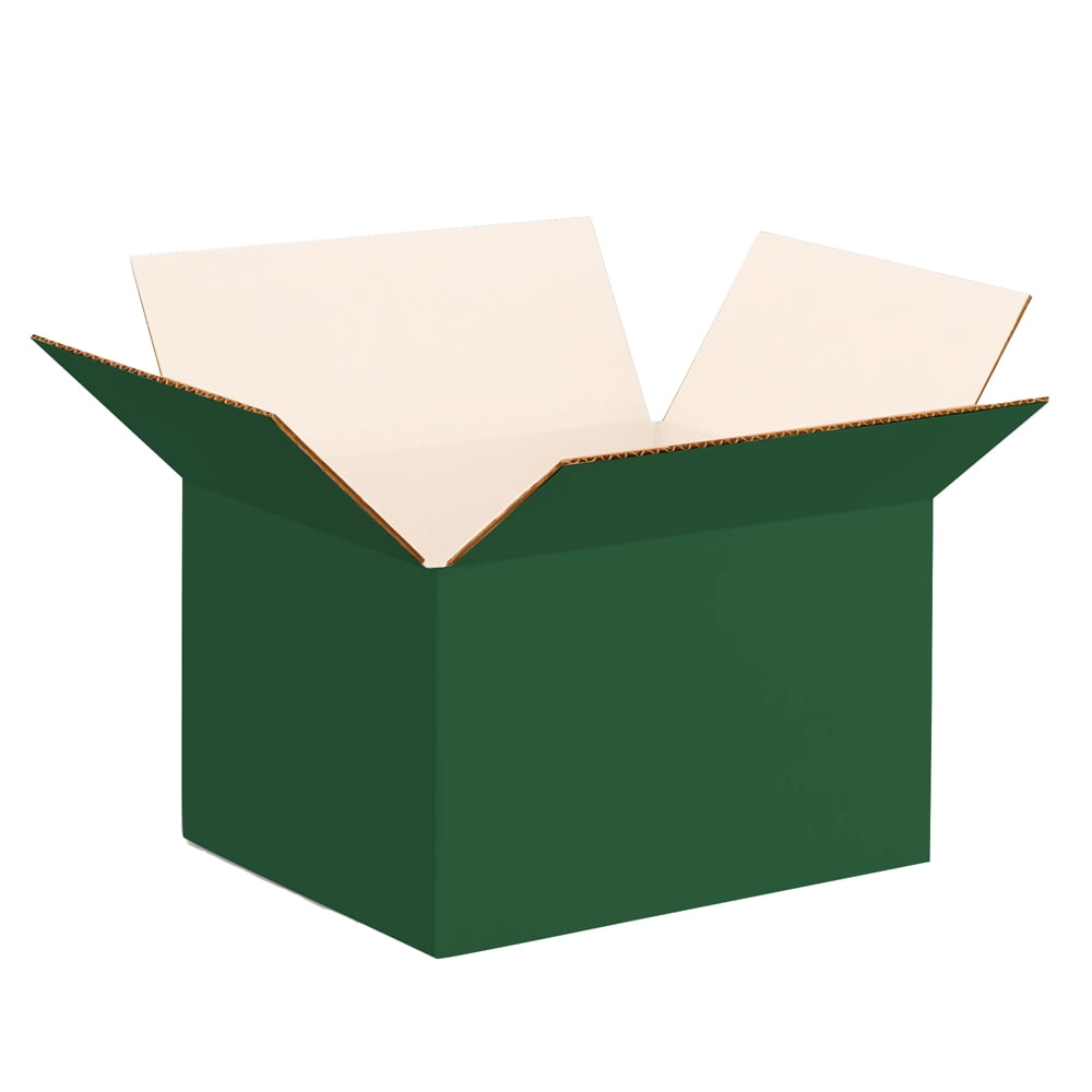 Ucanpack 1/8” Thick Corrugated Shipping Box 25 Pcs, Made In Usa- Boxes For Packaging Moving, Green 7x7x7" Small Moving Boxes, Packaging Box For Small Business