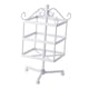 thumbnail image 5 of Organizador de joyas de 3 niveles con soporte de hierro para pendientes, elegante colgador para pendientes de moda. Blanco, 5 of 9