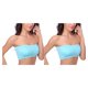 thumbnail image 2 of Minnieouse Sujetadores sin tirantes agraciado multicolor a mano ajuste fácil de combinar estilo básico para sujetador inalámbrico fuera del Azul S 2Conjunto, 2 of 6