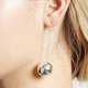 thumbnail image 4 of Pendientes Disco de Oro Plateado para Mujer Pendientes Vintage Accesorios de Disfraces de Mujer, 4 of 4