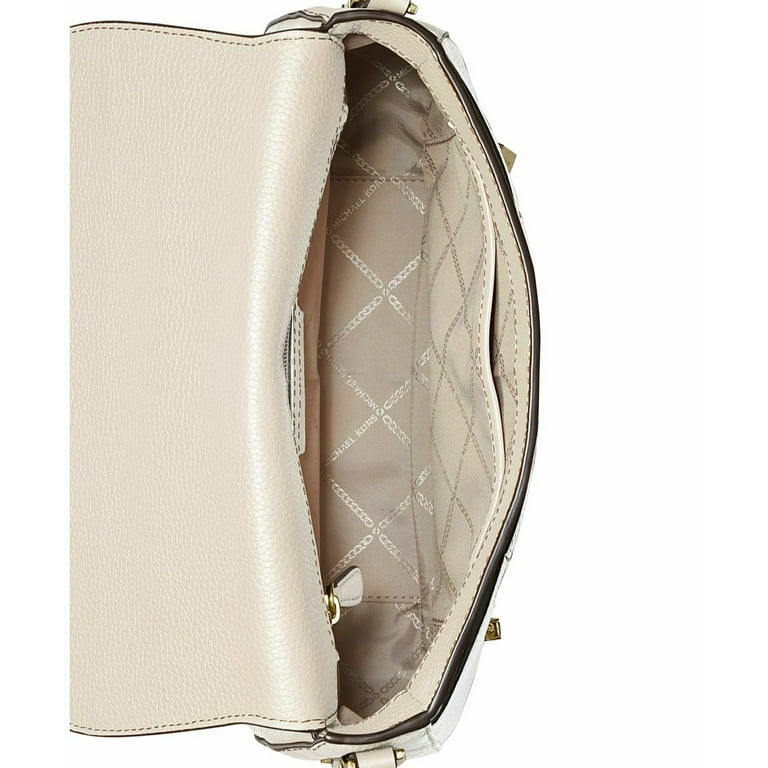Michael Kors Bedford Legacy Medium Cream Flap Shoulder Bag Walmart