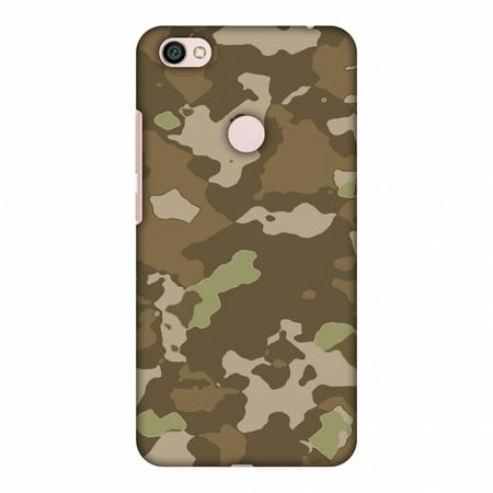 Chocolate Designer Prints Xiaomi Redmi Note 5A Prime Case - Camou- Chocolate brown, Hard Plastic Back Cover, Slim Profile Cute Printed Designer Snap on Case with Screen Cleaning Kit ()