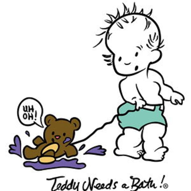teddy bear wash bag