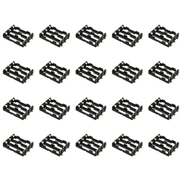 Soporte de batería SMT 18650 Banco de energía recargable 3,7 V con pines de bronce (3 ranuras)