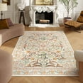 thumbnail image 5 of Moynesa 5'x7' Fall Area Rugs, Boho Washable Rugs for Bedroom, Bohemian Brown Rugs for Living Room, Soft Floral Thin Carpet for Apartment Dorm Home, Ochre Fall, 5 of 6
