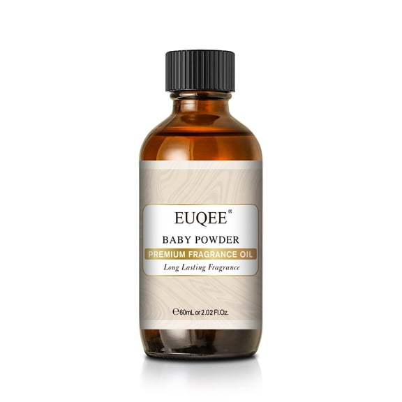 EUQEE 2PCS Baby Powder Fragrance Oils, Aromatherapy Oils for Skin, Diffusers, Home Care, Humidifier Laundry, Candle Making and More (2X60mL)