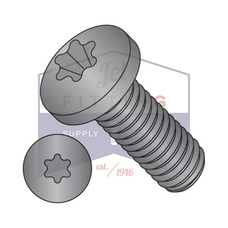 

10-24 x 1 Machine Screws | Six-Lobe (Torx) | Pan Head | Steel | Black Zinc (Quantity: 5000)