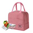 thumbnail image 2 of 1 bolsa de picnic rosa, organizador de almuerzo, 2 of 4