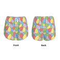 thumbnail image 3 of Balery Colorful Easter eggs Pantalones cortos deportivos para mujer con forro y dos bolsillos, elásticos, para entrenamiento, gimnasio, yoga-Medium, 3 of 7