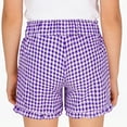 thumbnail image 4 of Vrotazzy Girls Casual Plaid Shorts for Everyday Play - Spring Summer Comfort Elastic Waist Soft Twill Girls Shorts Kids Apparel and Everyday Outfit,Sizes 7-8 Years, 4 of 8