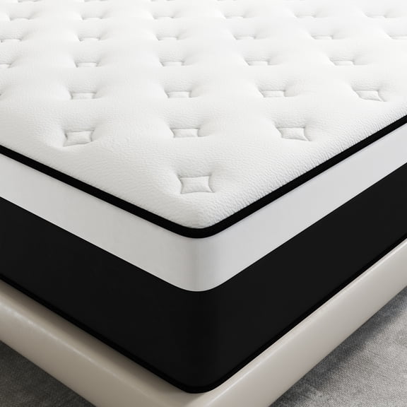 10" Twin Hybrid Mattress CertiPUR-US Certified Memory Foam Pocket Spring Mattress Medium Firm in a Box