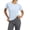 Blue Womens Tops, variant on Womens Yoga Tops Short Sleeve Crew Neck T-Shirts Mesh Splice Back Tees for Running Workout Mother Gifts