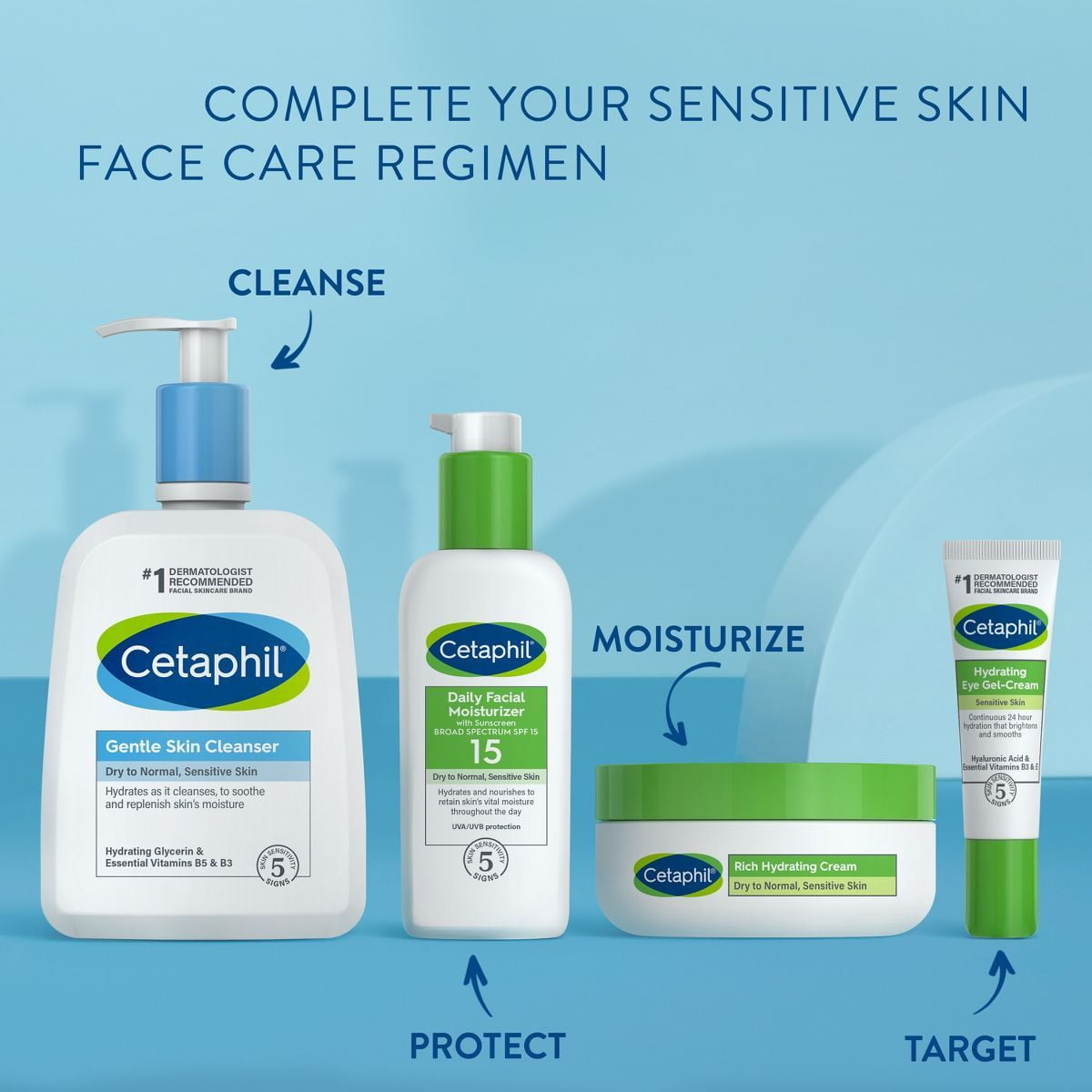 Cetaphil Rich Hydrating Face Cream with Hyaluronic Acid - 1.7oz