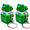 2 pcs, variant on Frog Croaking Fidget Toy, Rechargeable Frog Sound Keychain with LED Lights, Press-Activated Sensory Clicker Toy for Backpack, Keys, Desk and Everyday Fun
