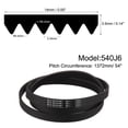 thumbnail image 2 of 2 Pack 540J6 PJ V-Ribbed Belt 6 Ribs 54" Length x 0.55" Width x 0.14" Height, EPDM Rubber Micro V Belt, 2 of 5