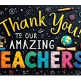 thumbnail image 4 of Yatrandify Decorative Design Thank You Banner Colorful Theme Teacher Appreciation Banner for School Events Education Celebration Classroom Decoration, 4 of 6