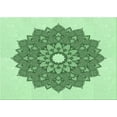 thumbnail image 1 of Ahgly Company Indoor Rectangle Patterned Mint Green Area Rugs, 2' x 5', 1 of 6