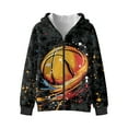 thumbnail image 4 of Xoenoiee Basketball Fire Paint Splatter Print Hoodies Sweatshirt for Kids Long Sleeve Jacket Pullover Hoodie Full Zip Coat with Hood for Teen Boys Fall Outfits Sweat Shirts Jumpers with Pocket, XL, 4 of 7