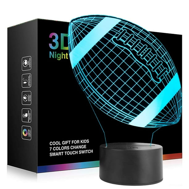 pic Creative Soccer Gifts For Boys childrens football gifts night light boys girls birthday holiday christmas gift soccer 3d desk lamp 7 color changing decoration lighting