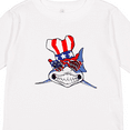 thumbnail image 4 of Inktastic 4th of July Patriot Shark Boys or Girls Long Sleeve Toddler T-Shirt, 4 of 5