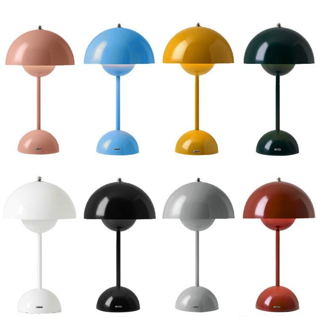 Dimbar trådlös bordslampa 3-vägs trådlös lampa för läsning, nattlampa