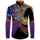 thumbnail image 4 of Camisas de manga larga con botones y estampado 3D de estilo étnico africano para hombres y mujeres, camisetas Dashiki folclóricas personalizadas, ropa vintage para parejas, 4 of 5