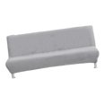 thumbnail image 3 of Jacquard Polyester Stretch Cover Folding Couch Slipcover Gray - S, 3 of 8