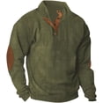 thumbnail image 2 of Suéter de pana para hombre, suéter de invierno, sudadera cálida para hombre sin capucha, suéter para hombre, suéter de trabajo de invierno, 2 of 5