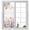 Dark Red, variant on Spring Floral Window Privacy Film, Elegant Flowers Farmhouse Botanical Static Cling UV Sun Blocking Heat Control Window Tint Day and Night, Non-Adhesive One Way Windows Privacy Cover 23.6''x59''