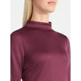 thumbnail image 4 of ClimateRight by Cuddl Duds Women's Thermal Guard Base Layer Mock Neck Top, Sizes XS to 4X, 4 of 5