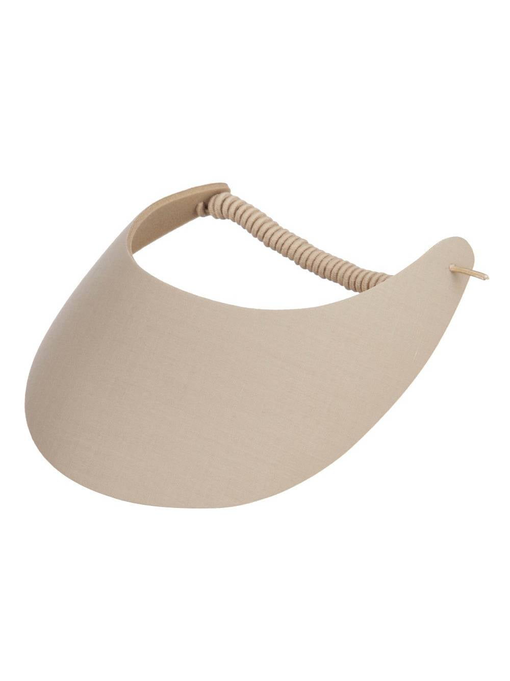 Fabric Foam Sun String Visor, Khaki