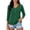 Green, variant on tarylea Tops for Women 3/4 Sleeve V Neck Button T-Shirts Casual Loose Fall Comfy Basic Solid Color Tops