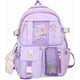 thumbnail image 1 of Cute Backpack Kawaii School Supplies Laptop Bookbag, Back to School and Off to College Accessories (Purple), 1 of 4
