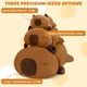 thumbnail image 5 of Animales de Peluche con Peso TOYSYM, Peluche de Carpincho con Cuentas Pesadas, Almohada de Peluche de Carpincho para Niños y Adultos 25 cm, 5 of 8
